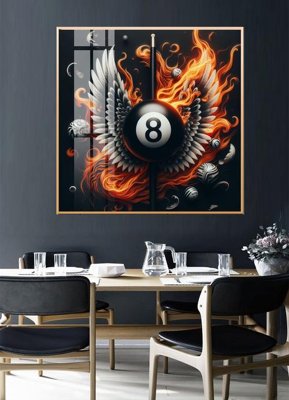 File gốc File tranh décor treo quán bida bi a BILLARD GX246 (in lụa) tranh phong thủy