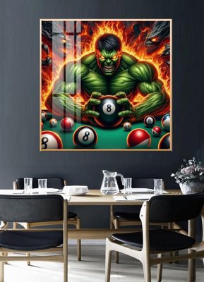 Ảnh gốc File tranh décor treo quán bida bi a BILLARD GX269 (độ nét cao) in tráng gương