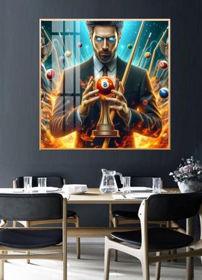 Ảnh gốc File tranh décor treo quán bida bi a BILLARD GX278 (siêu chi tiết) để in ấn