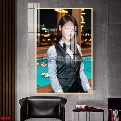 Tệp tin gốc File tranh gái xinh đánh bida bi-a BILLARD GX28 (dùng cho in ấn) chuyên nghiệp