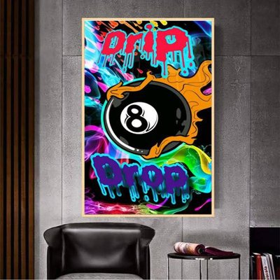 File tranh in tráng gương File tranh décor treo quán bida bi a BILLARD GX284 (siêu nét)