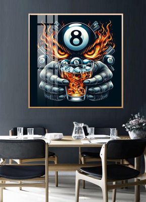 File gốc in ấn File tranh décor treo quán bida bi a BILLARD GX287 (sẵn sàng tải về)