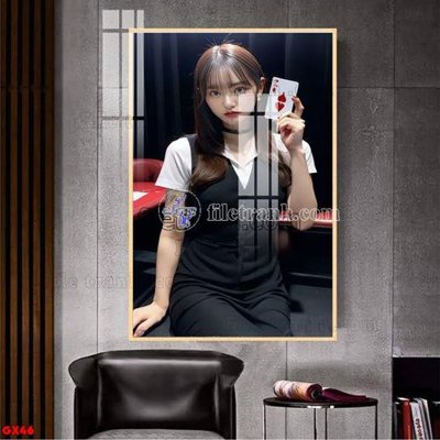 File gốc File tranh gái xinh đánh bida bi-a BILLARD GX46 (phong cách) châu Âu