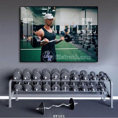 File PSD File tranh treo phòng gym GYM101 (gốc) cho in quảng cáo