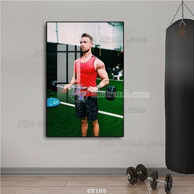 File gốc File tranh treo phòng gym GYM105 (trang trí) phòng làm việc