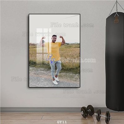 File gốc File tranh treo phòng gym GYM11 (dành cho trang trí nội thất)