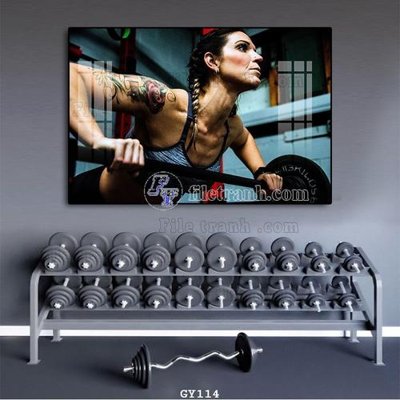 Download file File tranh treo phòng gym GYM114 (gốc) cho xưởng in