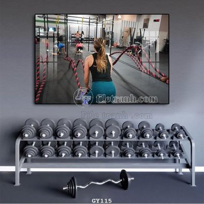 Tải file tranh gốc File tranh treo phòng gym GYM115 chất lượng cao