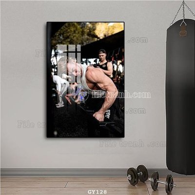 File tranh gốc File tranh treo phòng gym GYM128 (bản quyền) Filetranh.com