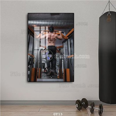 File tranh quảng cáo File tranh treo phòng gym GYM13 (download file gốc)