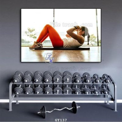Tải file tranh gốc File tranh treo phòng gym GYM137 chất lượng cao