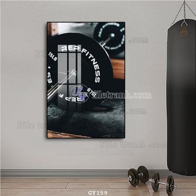 Download file gốc File tranh treo phòng gym GYM159 (in mica) 3D