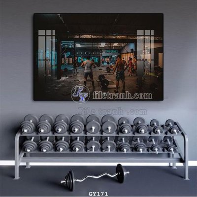 Tải file File tranh treo phòng gym GYM171 (gốc) in ấn chất lượng