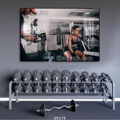 Download file File tranh treo phòng gym GYM176 (gốc) in mica cao cấp