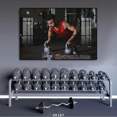 Cung cấp file tranh gốc File tranh treo phòng gym GYM187 độc quyền