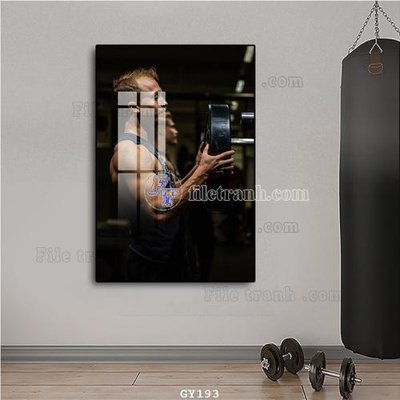 File gốc in ấn File tranh treo phòng gym GYM193 (sẵn sàng tải về)