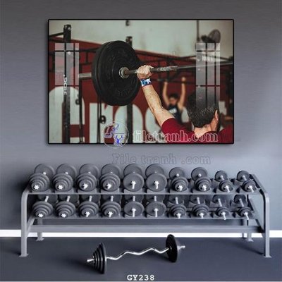 File gốc in ấn File tranh treo phòng gym GYM238 chất lượng vượt trội
