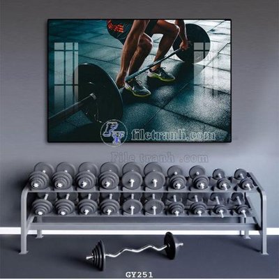 Tải file File tranh treo phòng gym GYM251 (PSD) cho in tranh 3D