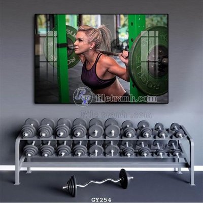 File tranh File tranh treo phòng gym GYM254 (gốc) in film