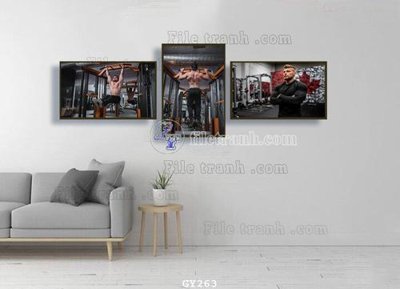 Ảnh mô tả file gốc in mica File tranh treo phòng gym GYM263