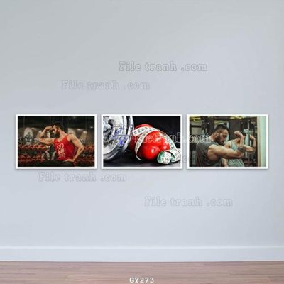File tranh File tranh treo phòng gym GYM273 (file gốc) chủ đề phong thủy