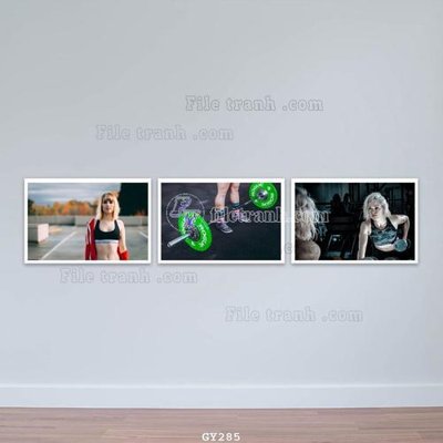 File in mica File tranh treo phòng gym GYM285 (ảnh gốc) đẹp