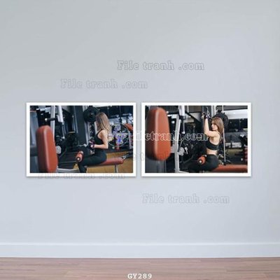 File gốc File tranh treo phòng gym GYM289 (chuẩn CMYK) cho nhà in