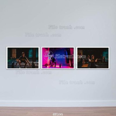 File in lụa File tranh treo phòng gym GYM295 (tân cổ điển) File tranh treo phòng gym GYM295