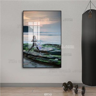 File in trần File tranh treo phòng gym GYM32 (file gốc) xuyên sáng