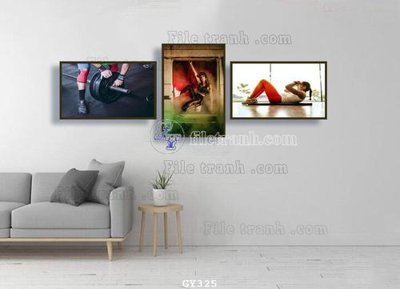 File ảnh File tranh treo phòng gym GYM325 (gốc) cho trang trí nội thất