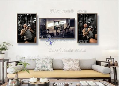 Download file tranh PSD File tranh treo phòng gym GYM330 để chỉnh sửa