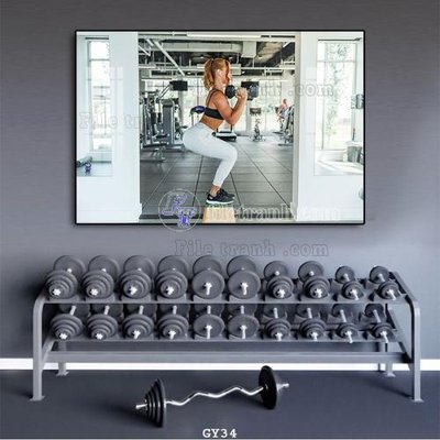 File in mica File tranh treo phòng gym GYM34 (bản gốc) sắc sảo