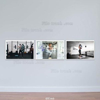 File gốc File tranh treo phòng gym GYM340 (trang trí) cho phòng khách