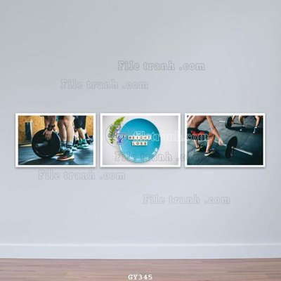 File gốc File tranh treo phòng gym GYM345 (vector) cho in ấn