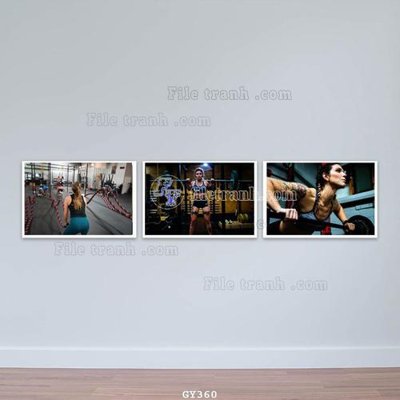 File gốc File tranh treo phòng gym GYM360 (trang trí) phòng làm việc