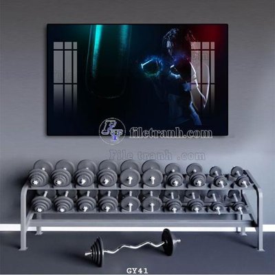 File gốc File tranh treo phòng gym GYM41 (trang trí) phòng trẻ em