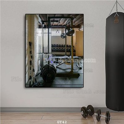 Tải file File tranh treo phòng gym GYM42 (ảnh gốc) in tráng gương