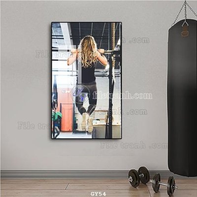 File PSD File tranh treo phòng gym GYM54 (gốc) tách lớp chi tiết