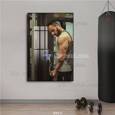 File tranh File tranh treo phòng gym GYM63 (ảnh gốc) độc quyền