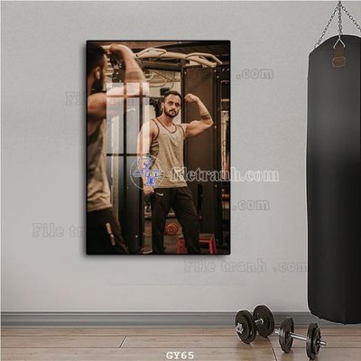 File gốc File tranh treo phòng gym GYM65 (AI/EPS) cho in ấn