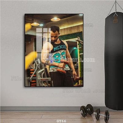 File tranh File tranh treo phòng gym GYM66 (gốc) chủ đề con người