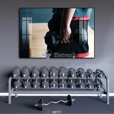 Download file gốc File tranh treo phòng gym GYM77 (độ nét cao)
