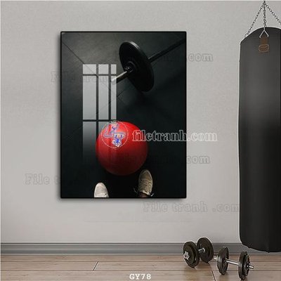 File tranh File tranh treo phòng gym GYM78 (gốc) chủ đề thiên nhiên