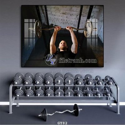 Download file gốc File tranh treo phòng gym GYM82 (in mica) 3D