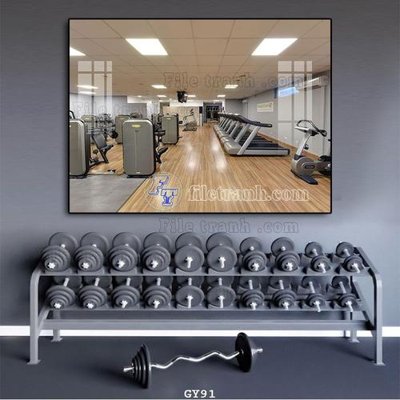 File gốc File tranh treo phòng gym GYM91 (in mica) làm quà tặng