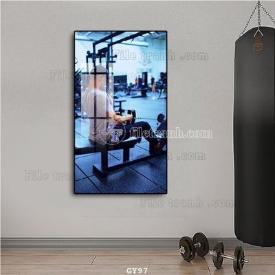 File ảnh File tranh treo phòng gym GYM97 (gốc) cho trang trí nhà hàng