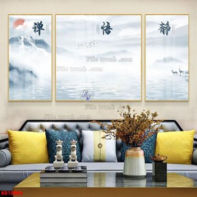 File gốc in ấn File tranh bộ hiện đại HD10004 (sẵn sàng tải về)