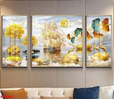 File tranh File tranh bộ hiện đại HD10041 (gốc) phong cách tối giản