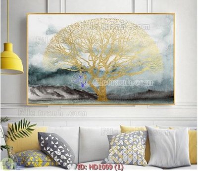 File gốc File tranh hiện đại HD1009 (AI/EPS) cho in ấn