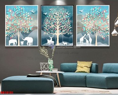 File PSD File tranh bộ hiện đại HD10101 (gốc) tách lớp chi tiết